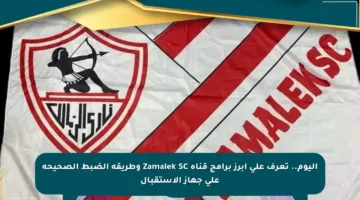 اليوم.. تعرف على أبرز برامج قناة Zamalek SC وطريقة الضبط الصحيحة على جهاز الاستقبال